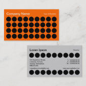 Carte De Visite Spots - Noir et Orange (Devant / Derrière)