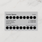 Carte De Visite Spots - Noir et Orange (Dos)
