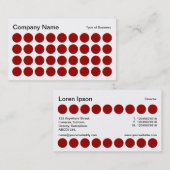 Carte De Visite Spots - Ruby, noir et blanc (Devant / Derrière)