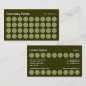 Carte De Visite Spots - Tons d'olive (Devant / Derrière)