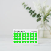 Carte De Visite Spots - Vert, Noir et Blanc (Debout devant)