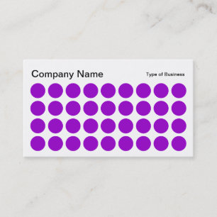Carte De Visite Spots - violet, noir et blanc