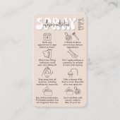 Carte De Visite Spray Beige Tan Tan Tan Après-Soins Tendance (Devant)