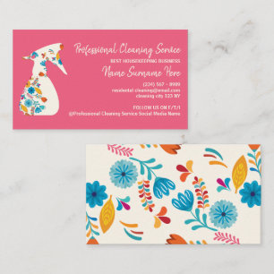 Carte De Visite Spray Bottle house Service de nettoyage Salle de j