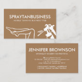 Carte De Visite Spray Brown Tan pour le corps moderne (Devant / Derrière)