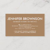 Carte De Visite Spray Brown Tan pour le corps moderne (Dos)