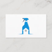 Carte De Visite Spray Cleaning Bottle | Home Cleaner Services (Dos)