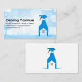 Carte De Visite Spray Cleaning Bottle | Home Cleaner Services (Devant / Derrière)