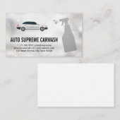Carte De Visite Spray de nettoyage automatique | Arrière - plan d' (Devant / Derrière)