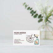 Carte De Visite Spray de nettoyage | Dusting | Service de nettoyag (Debout devant)