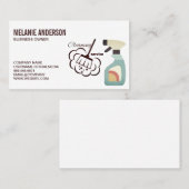 Carte De Visite Spray de nettoyage | Dusting | Service de nettoyag (Devant / Derrière)