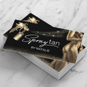 Carte De Visite Spray mobile bronze bronze corps Parties scintilla