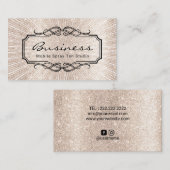 Carte De Visite Spray mobile Tan Studio Ivory Gold Parties scintil (Devant / Derrière)
