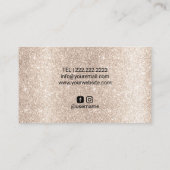 Carte De Visite Spray mobile Tan Studio Ivory Gold Parties scintil (Dos)
