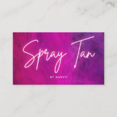 Carte De Visite Spray rose Neon Tan (Devant)