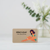 Carte De Visite Spray Tan Kraft (Debout devant)
