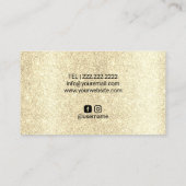 Carte De Visite Spray Tan moderne Or Tanning mobile (Dos)