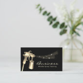 Carte De Visite Spray Tan moderne Or Tanning mobile (Debout devant)