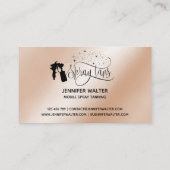 Carte De Visite Spray tan parties scintillant or (Dos)