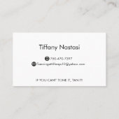 CARTE DE VISITE SPRAY TANS (Dos)