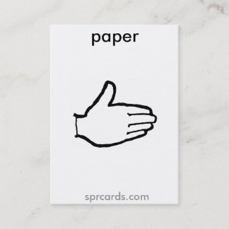 Carte De Visite sprcards-papercard