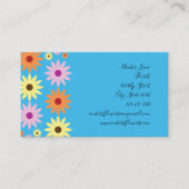 Carte De Visite Spring Flowers Theme (Devant)