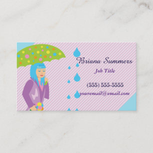 Carte De Visite Spring Girl