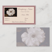 Carte de visite 'Spring Sepia Rose' (Devant / Derrière)