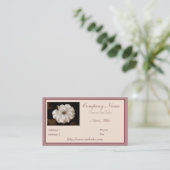 Carte de visite 'Spring Sepia Rose' (Debout devant)