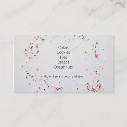 Carte De Visite Sprinkings (Dos)