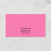 Carte De Visite Sprinkings rose simple Frosting Ice Cream Shop (Dos)