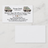 Carte De Visite Sprinter Camper Van RV (Devant / Derrière)
