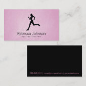 Carte De Visite Sprinter III | Entraîneur sportif (rose) (Devant / Derrière)