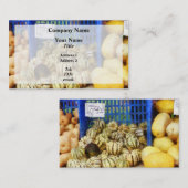 Carte De Visite Squash sur le marché des fermiers (Devant / Derrière)