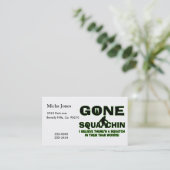 Carte De Visite Squatchin allé Bigfoot en bois (Debout devant)