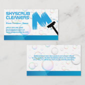 Carte De Visite Squeegee | Bulles de savon (Devant / Derrière)