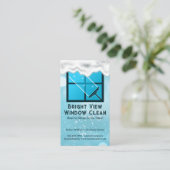Carte De Visite Squeegee | Nettoyage de fenêtres | Bulles de savon (Debout devant)