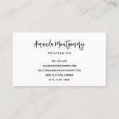 Carte De Visite Squelette cool dans un Halloween de chapeau haut d (Dos)