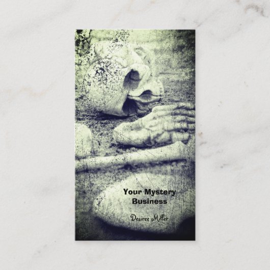 Carte De Visite Squelette d'archéologie Os (Devant)
