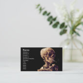 Carte De Visite Squelette de tabagisme par Van Gogh (Debout devant)