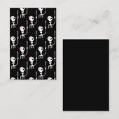 Carte De Visite Squelette d'Halloween avec épée (Devant / Derrière)