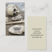 Carte De Visite Squelette gothique sur la plage (Devant / Derrière)