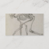 Carte De Visite Squelette humain : Vue latérale dans la posture de (Dos)