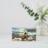 Carte De Visite Squelette sur la plage (Debout devant)