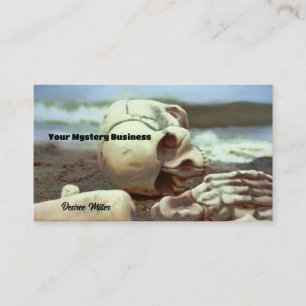Carte De Visite Squelette sur la plage