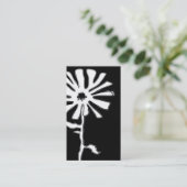 Carte De Visite squiggles de fleurs (Debout devant)