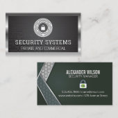 Carte De Visite SSL de verrouillage de pad | Gestionnaire de sécur (Devant / Derrière)