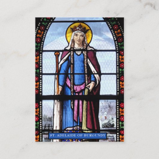Carte De Visite St. Adelaide Patron des mariages secondaires (Devant)