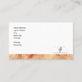 Carte De Visite St. Augustine Sketch I Logo Std. Personnalisé (Dos)