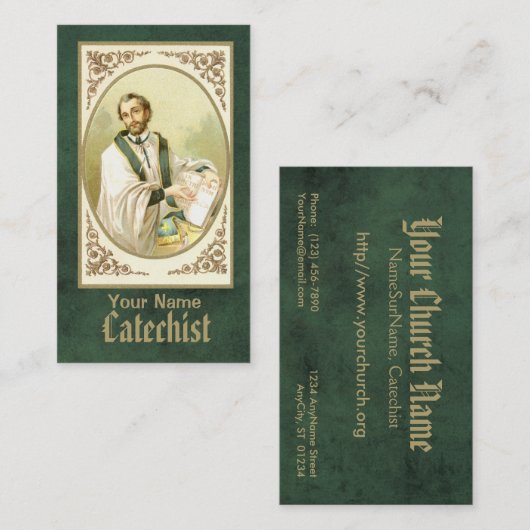 Carte De Visite St. César de Bus (SLE 001) (Devant / Derrière)